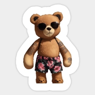 Summer Teddy - André Vieira Sticker